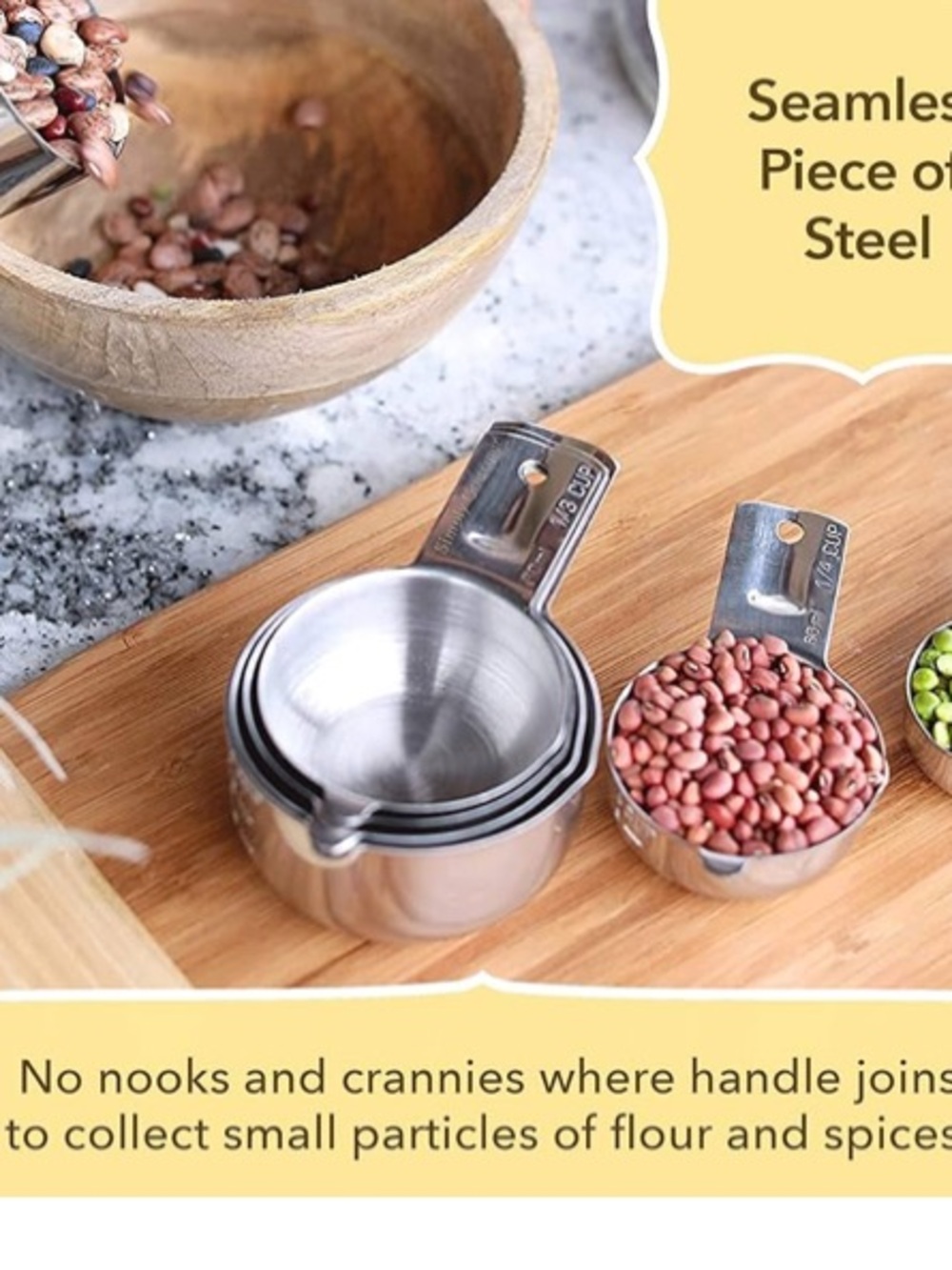 Simply gourmet Stainless Steel Measuring Cups and Spoons Set - Silver - Picture 6 of 8